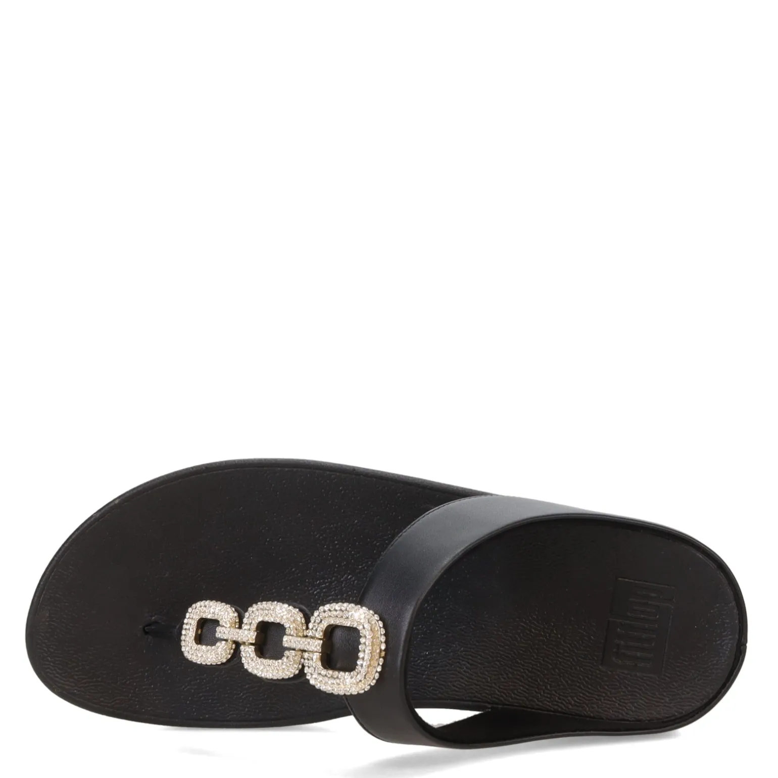 Women's FitFlop, Fino Crystal Chain Toe-Post Sandal