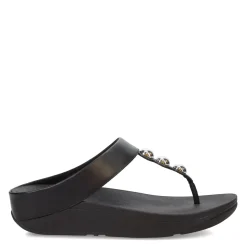Women's FitFlop, Fino Mirror Dome Toe-Post Sandal