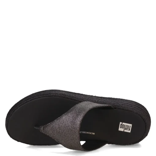Women's FitFlop, F-Mode Espadrille Glitz Thong Sandal