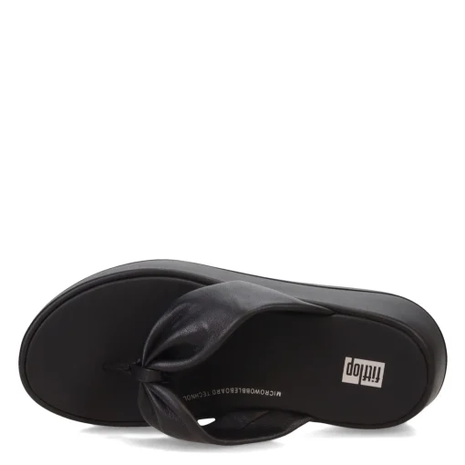 Women's FitFlop, F-Mode Leather-Twist Toe-Post Sandal