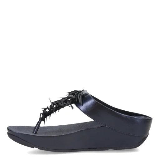 Women's FitFlop, Rumba Beaded Metallic Toe-Post Sandal